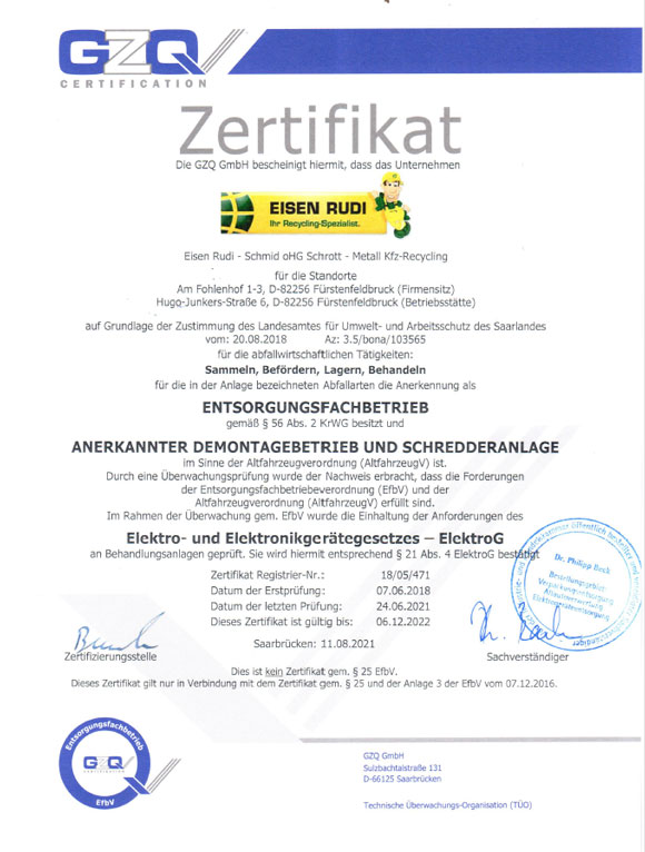 entsorgung-zertifikat-eisen-rudi-fachbetrieb